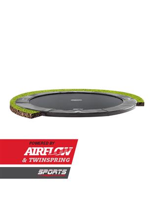 BERG FlatGround Elite Round Trampoline Grey