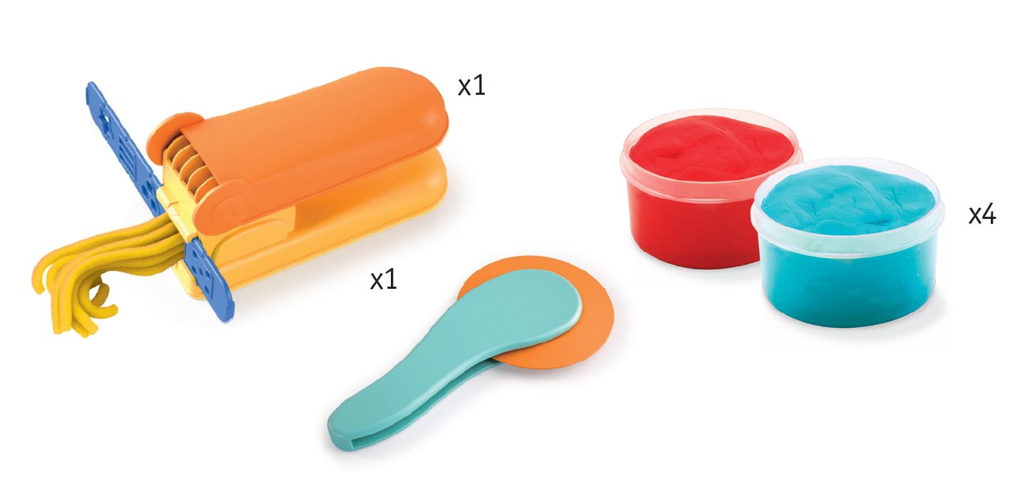 Djeco Modelling Dough: Curls & Straight Hair (3-6yrs)