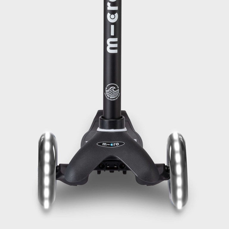 MINI MICRO LED DELUXE ECO SCOOTER: BLACK