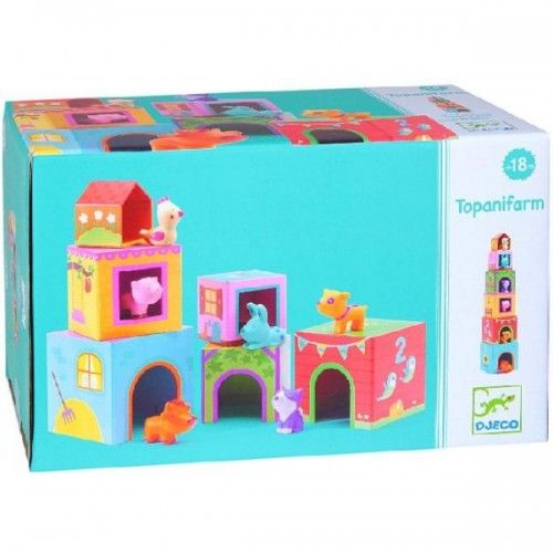 Djeco Topanifarm Cubes & Animals