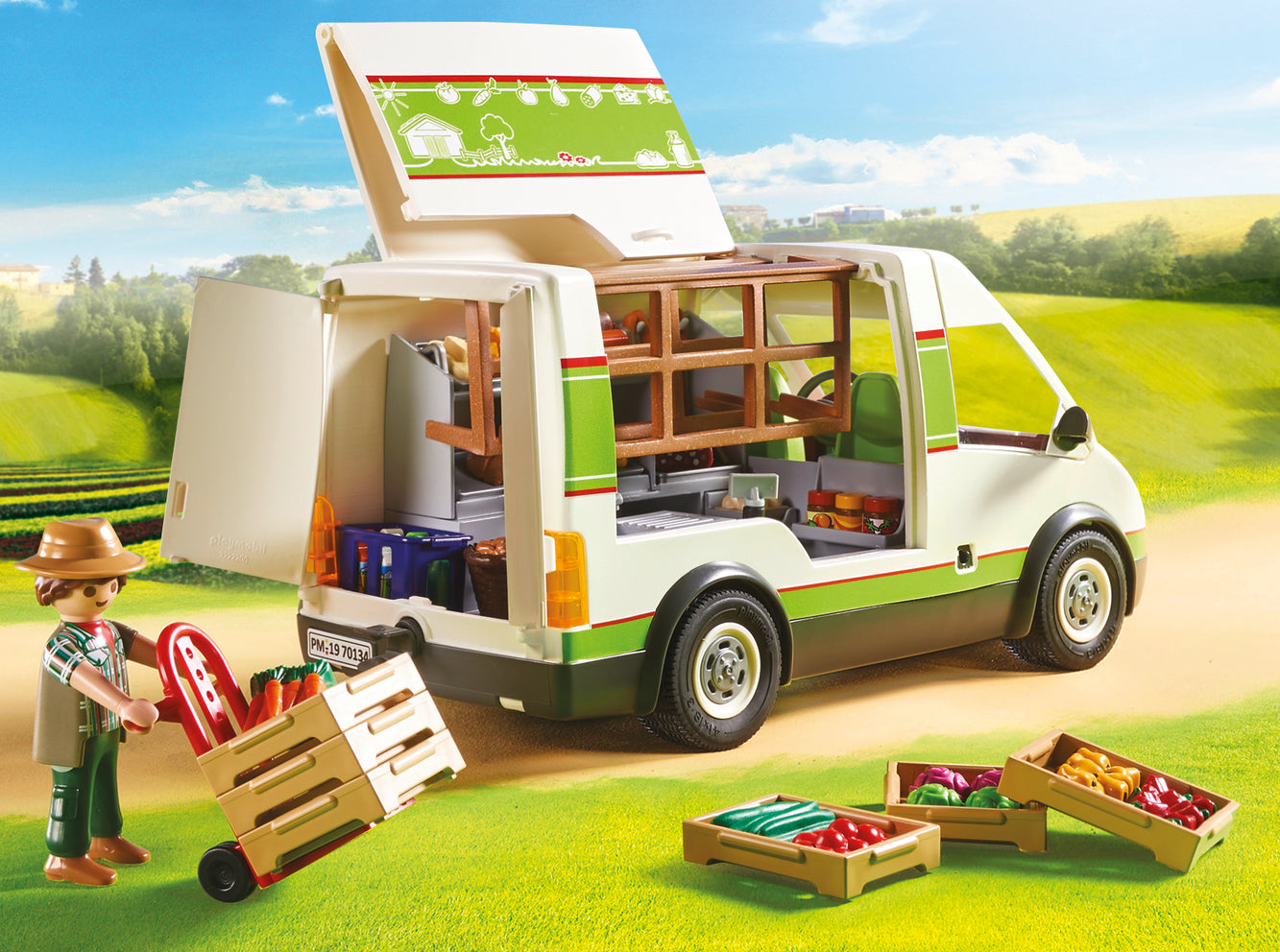 Playmobil Country: Mobile Farmer's Market Van - Nimble Fingers