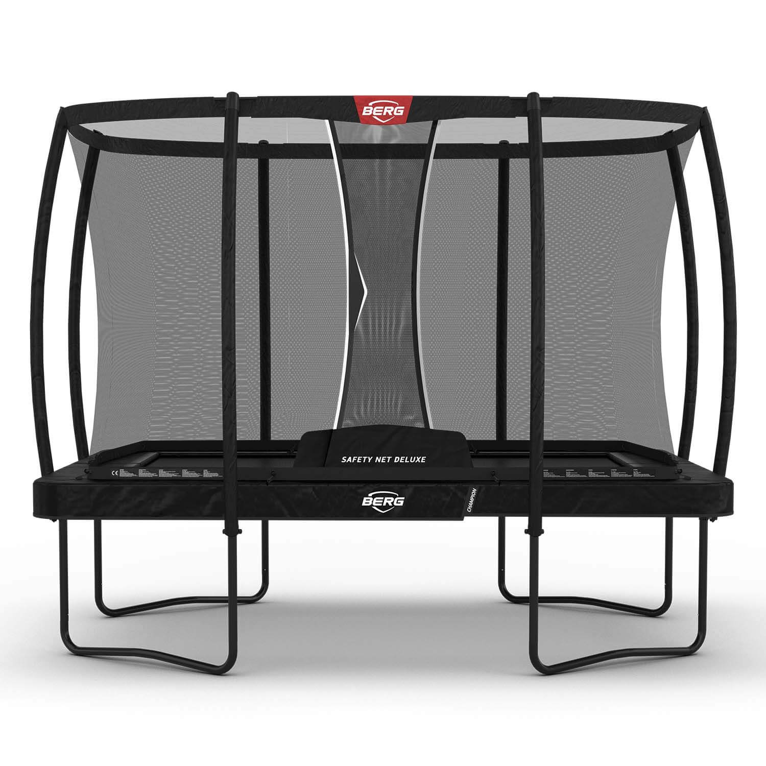 BERG Ultim Champion 7ft x 11ft Trampoline + Safety Net Deluxe