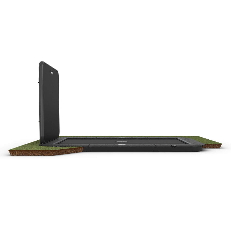 BERG ULTIM CHAMPION 16.5 x 10ft FLATGROUND TRAMPOLINE + AEROWALL