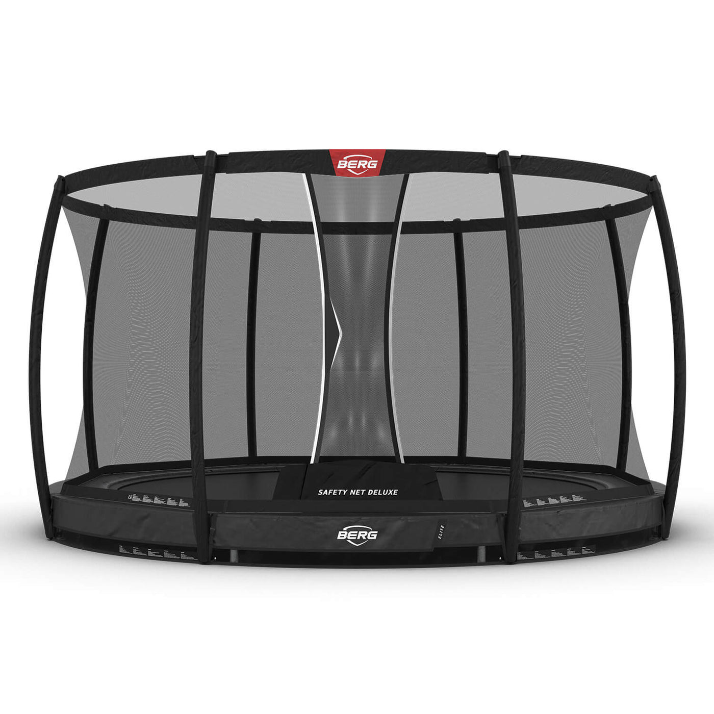BERG 12.5FT ELITE INGROUND TRAMPOLINE + SAFETY NET DELUXE