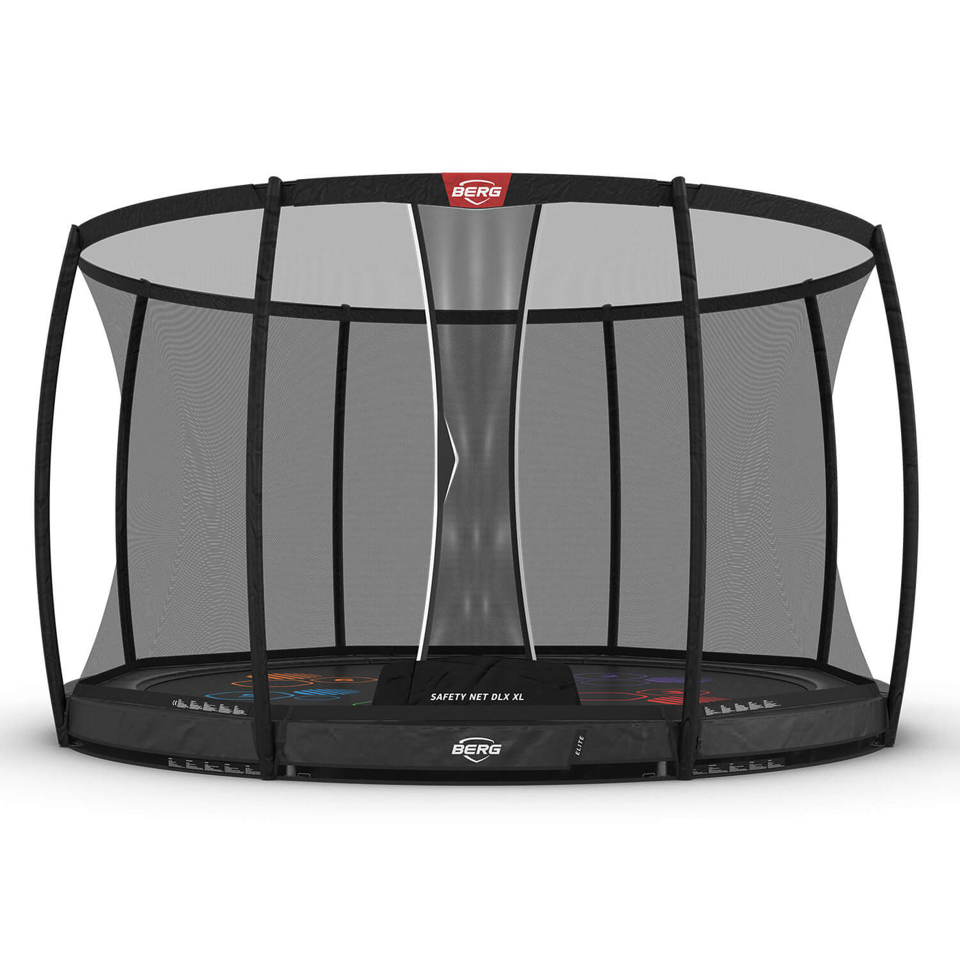 BERG ELITE INGROUND 14ft LEVELS GREY + SAFETY NET DLX XL