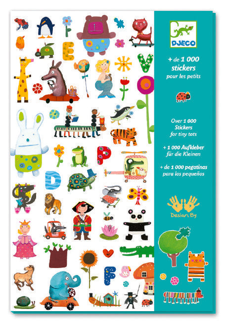 Djeco 1000 Stickers For Tiny Tots (3-6yrs)
