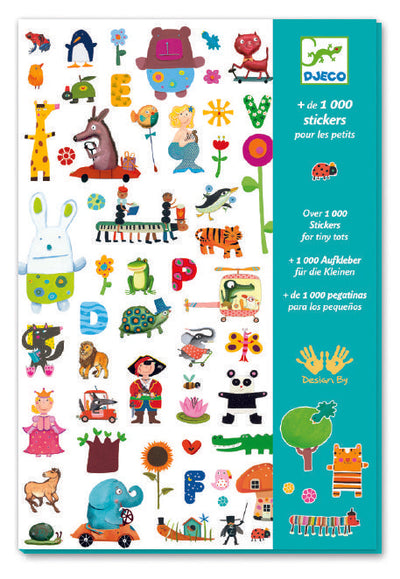 Djeco 1000 Stickers For Tiny Tots (3-6yrs)