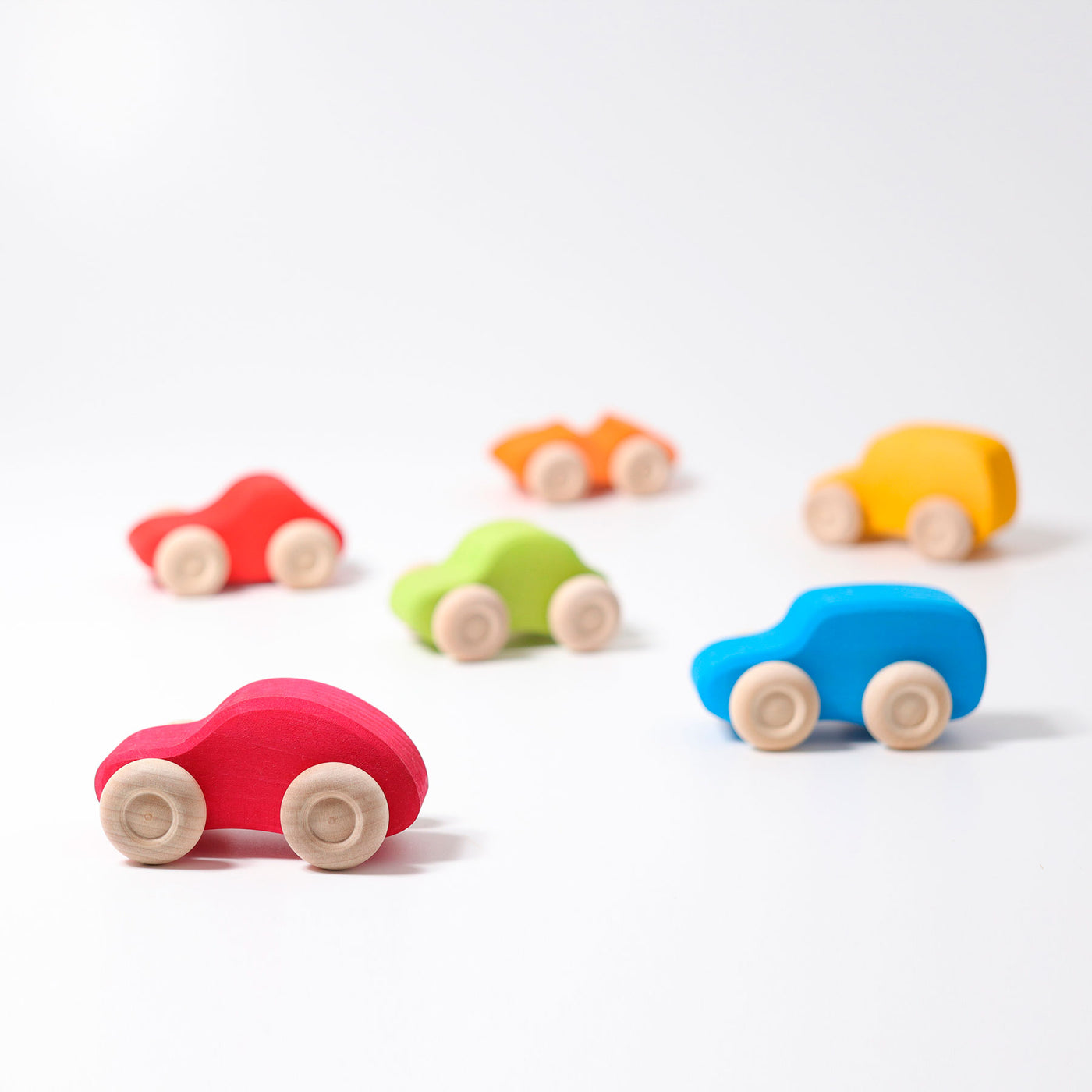 Grimm's Colored Wooden Cars