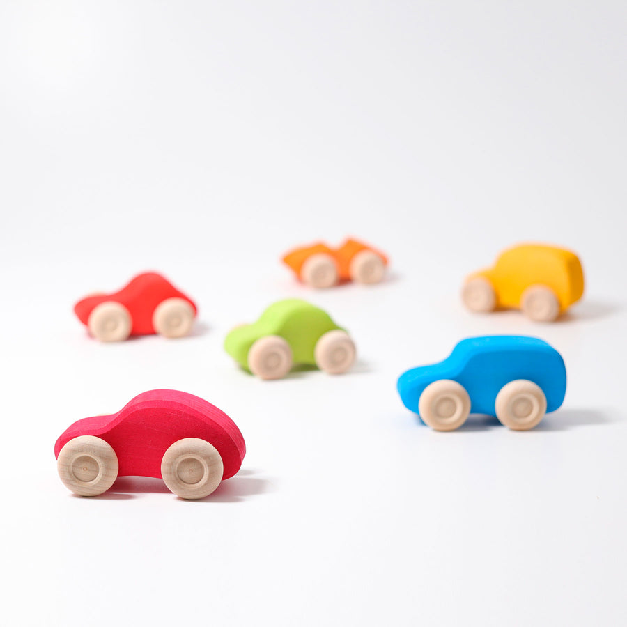 Grimm's Colored Wooden Cars