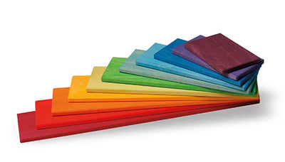 Grimm's Building Boards in Rainbowcolours