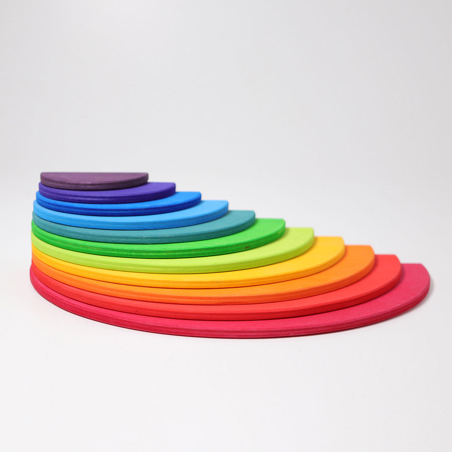 Grimm's Large Semicircles in Rainbow Colours