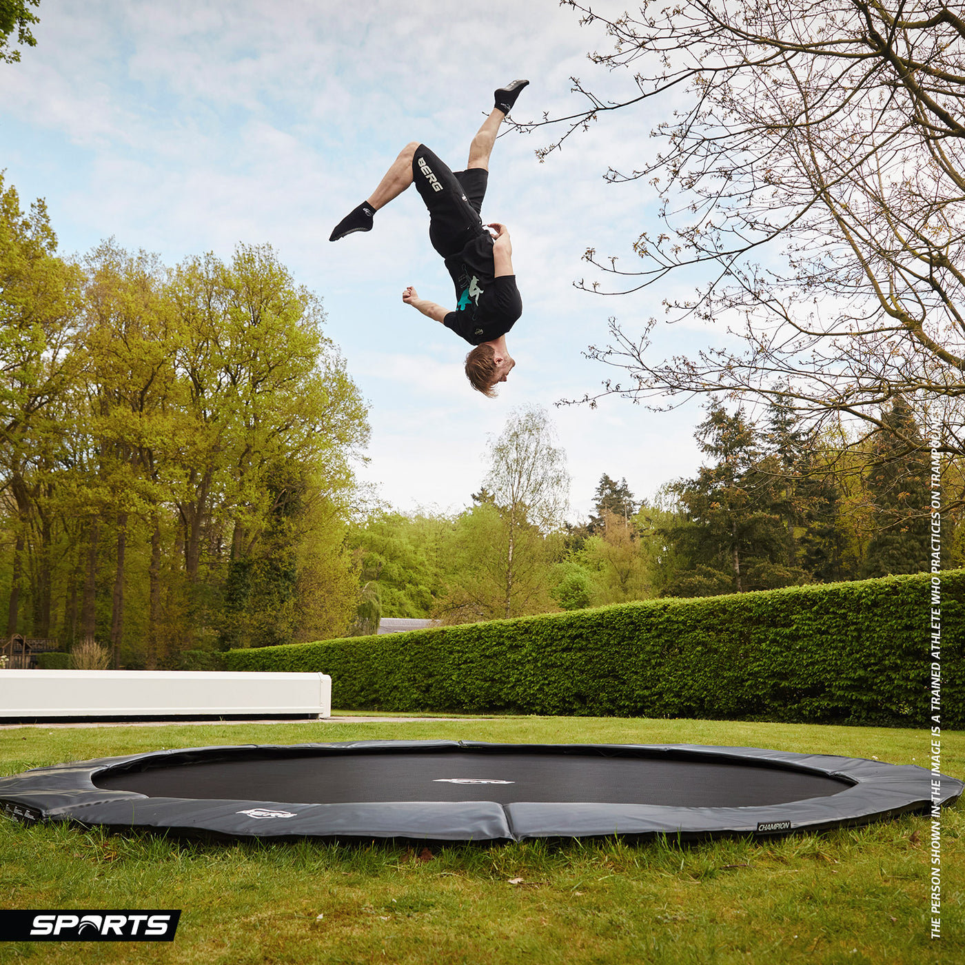 BERG FlatGround Champion Round Trampoline
