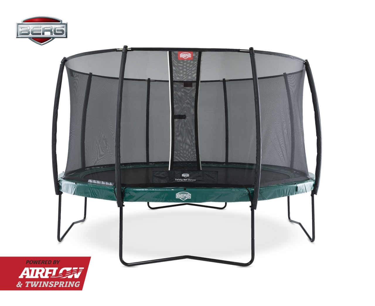 BERG ELITE 11FT TRAMPOLINE + SAFETY NET DELUXE