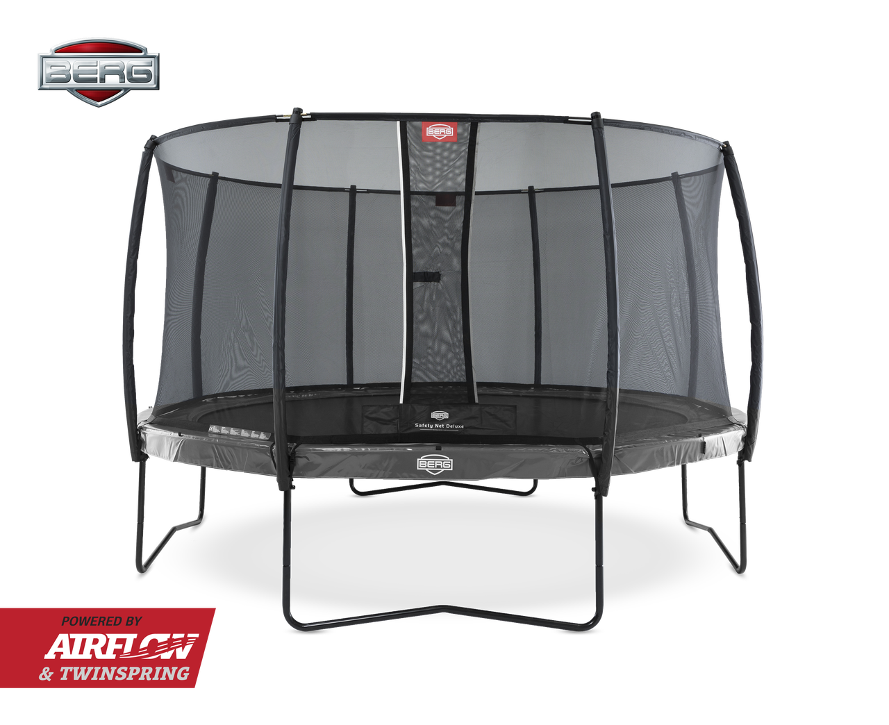 BERG ELITE 14FT TRAMPOLINE + SAFETY NET DELUXE