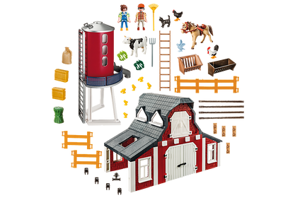 Playmobil Barn With Silo