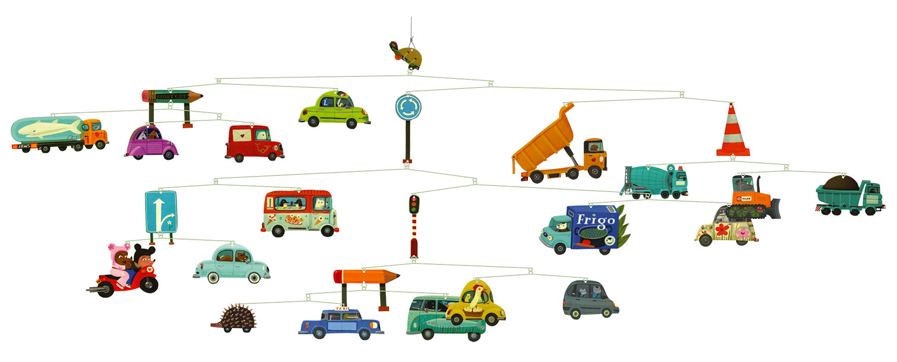 Djeco Polypro Mobile: Automobiles
