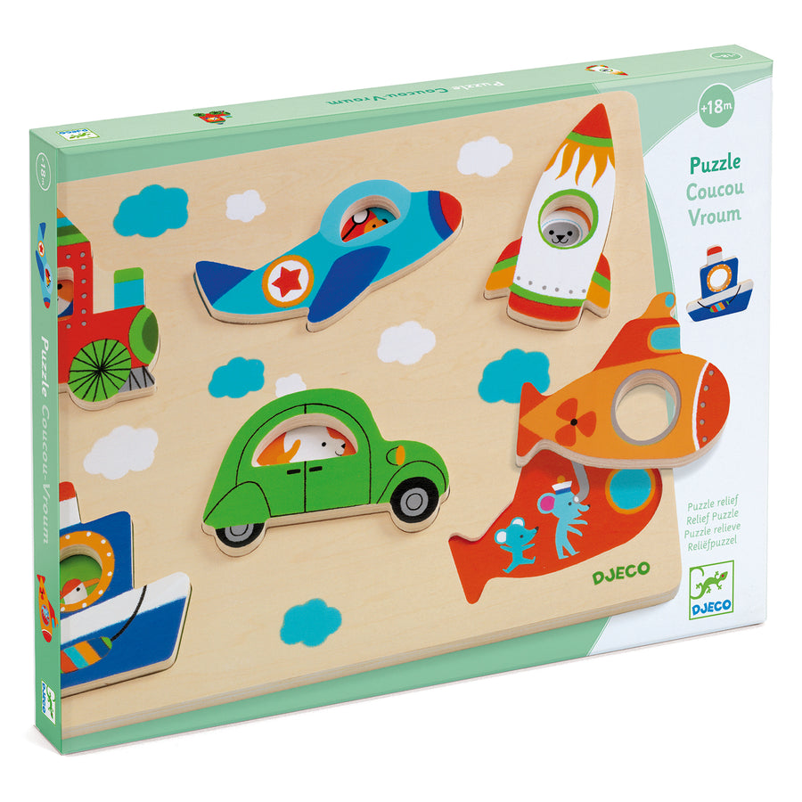 Djeco Wooden Puzzle Cuckoo-vroom