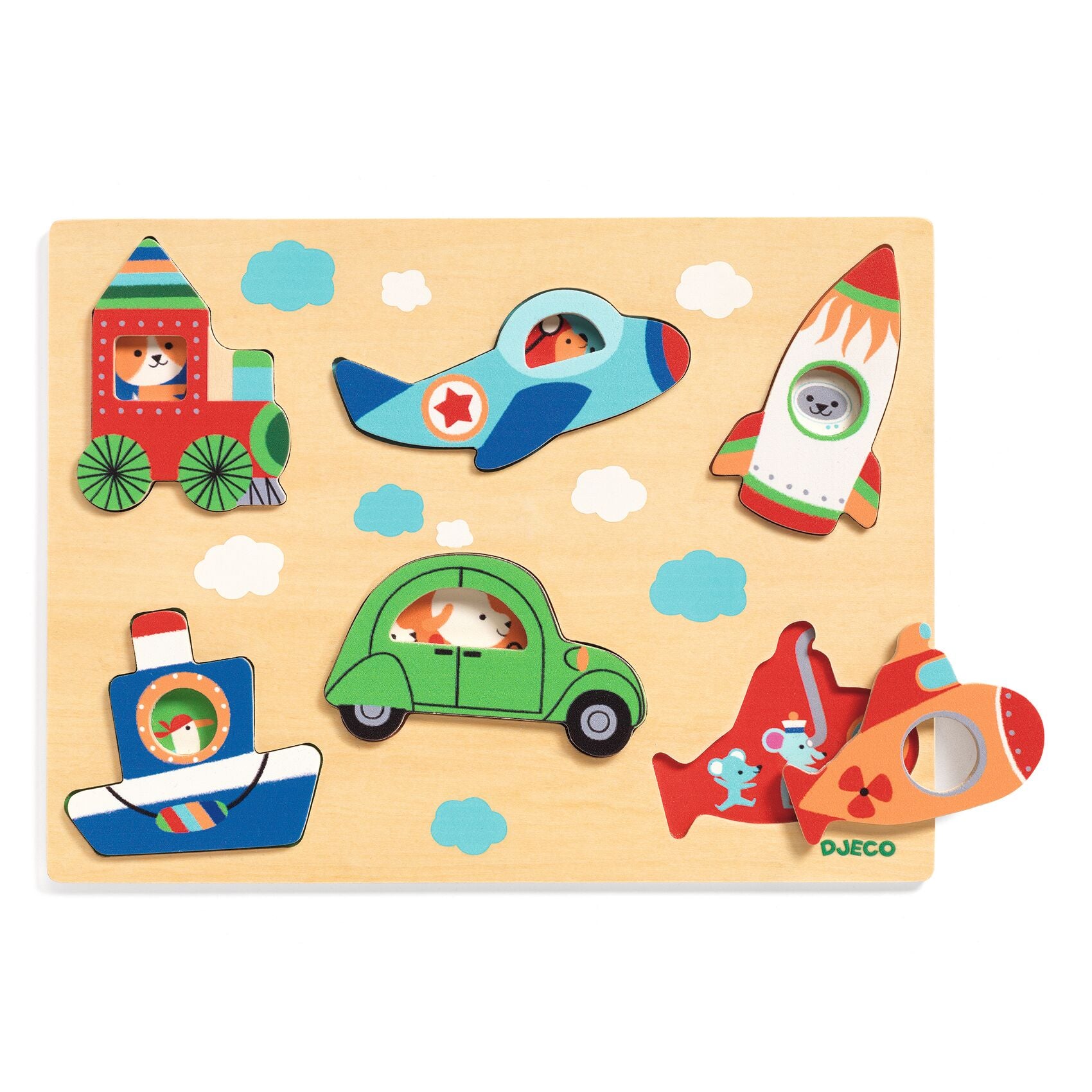 Djeco Wooden Puzzle Cuckoo-vroom