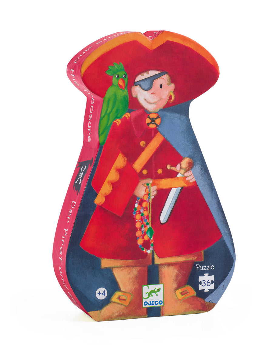 Djeco Silhouette Jigsaw Puzzle: Le pirate et son trésor