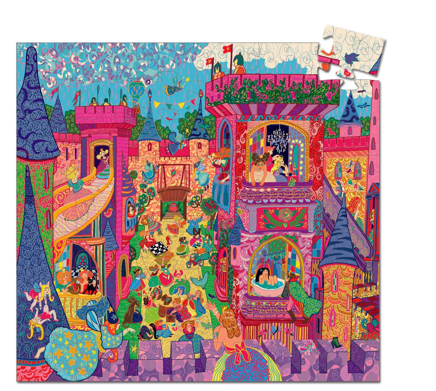 Djeco Silhouette Jigsaw Puzzle: The Fairy Castle