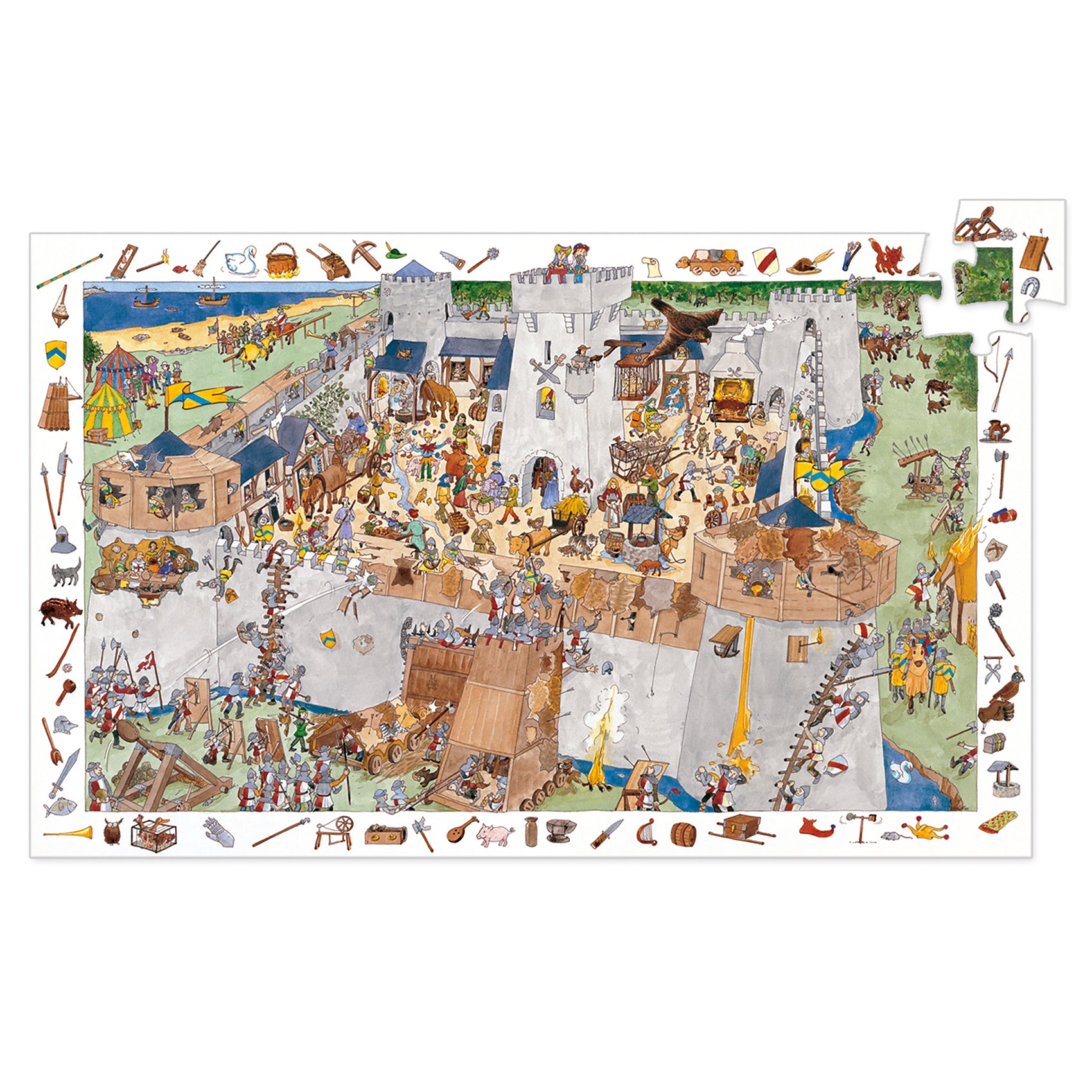 Djeco Puzzle Observation: Fortified Castle