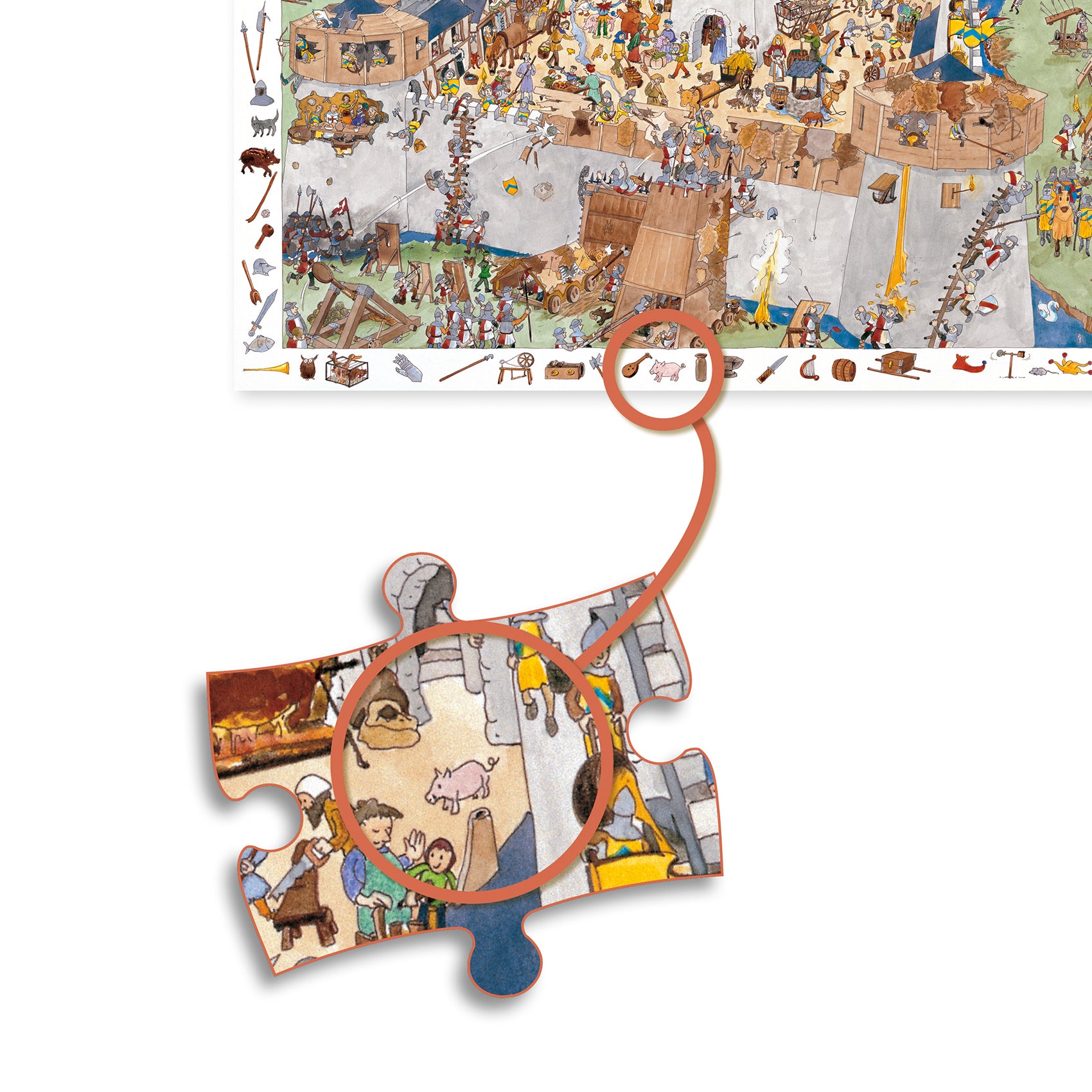 Djeco Puzzle Observation: Fortified Castle
