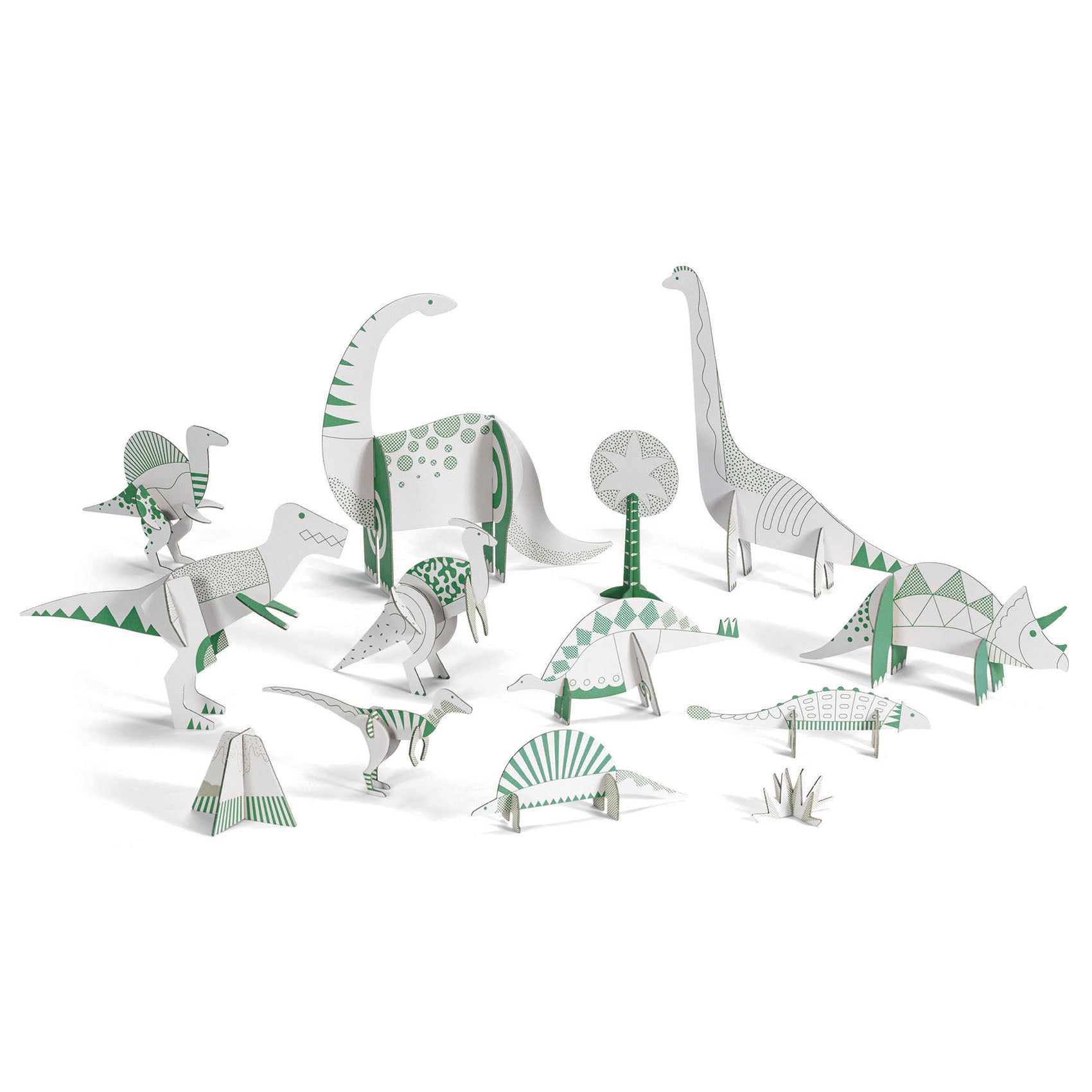 Djeco: Colour, assemble, play (dinosaurs)