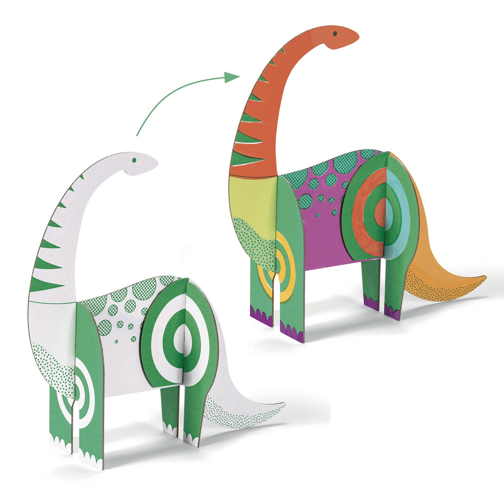 Djeco: Colour, assemble, play (dinosaurs)