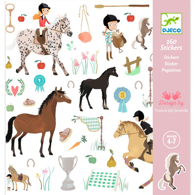 Djeco Stickers: Horses