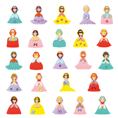 Djeco Create with stickers: I love princesses (3-6yrs)