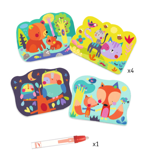 Djeco Water Magic Colouring: Hidden In The Woods