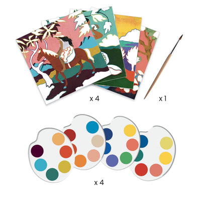 Djeco Cards To Paint: Inspired By Paul Gauguin (7-Adult)