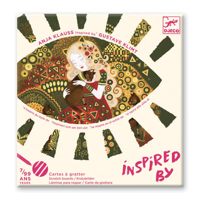 Djeco Scratch Cards: Inspired By Gustav Klimt  (7-Adult)