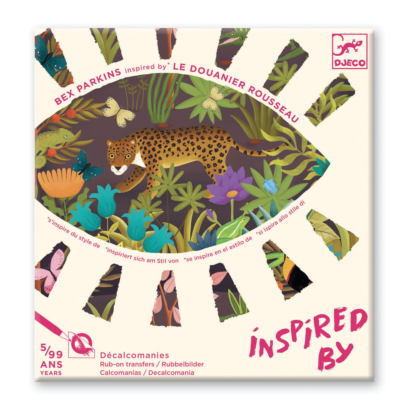 Djeco Transfers: Inspired By Douanier Rousseau (5-Adult)