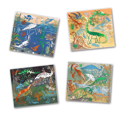 Djeco Foil Art: Dinosaurs (6-10yrs)