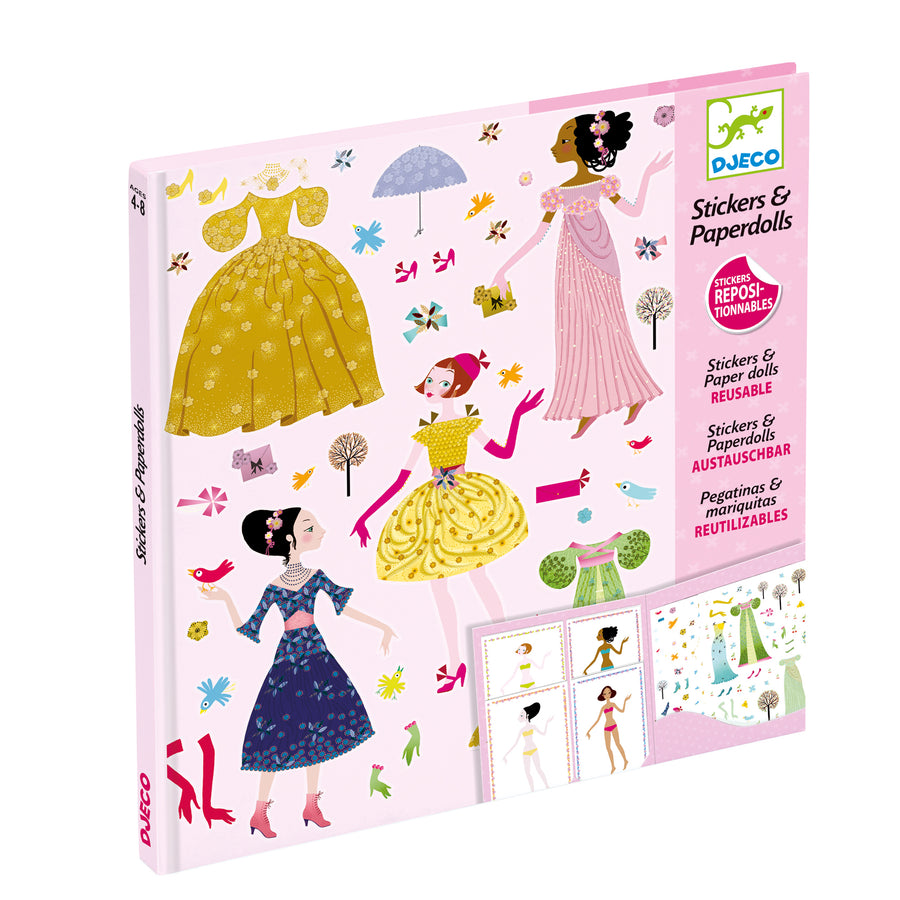 Djeco Stickers & Paperdolls: Dresses of the 4 seasons (5-8yrs)