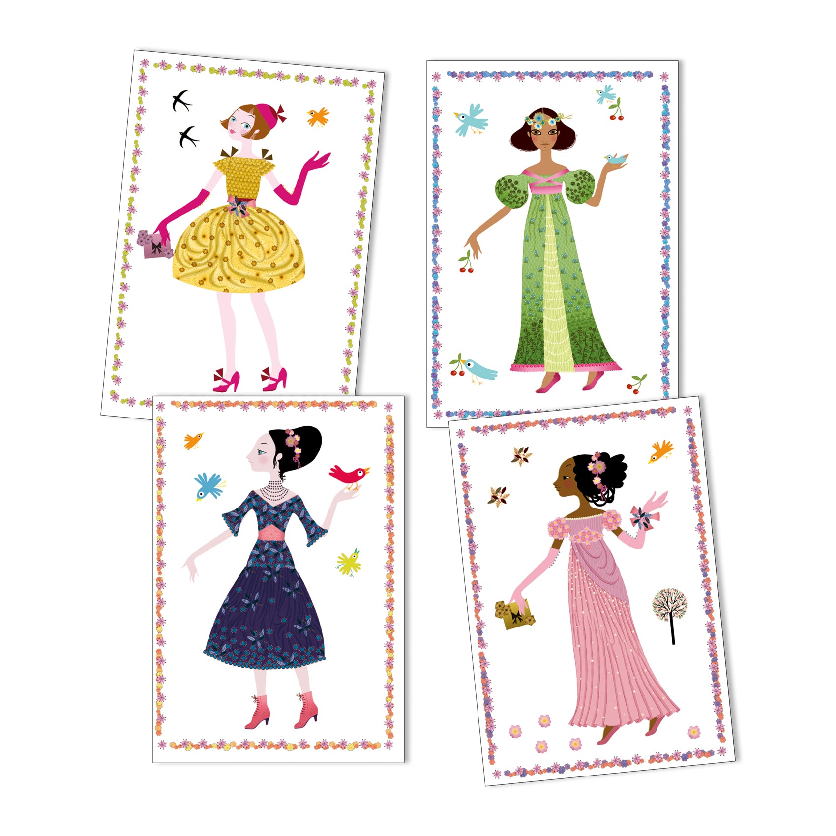 Djeco Stickers & Paperdolls: Dresses of the 4 seasons (5-8yrs)