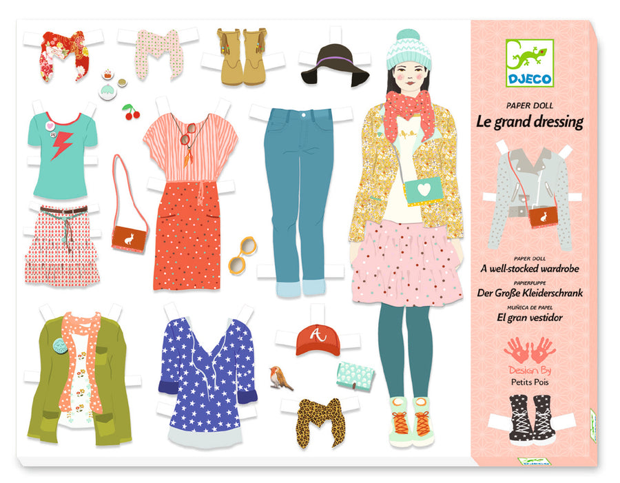 Djeco Paper Dolls: One Big Dressing Room (6-10yrs)