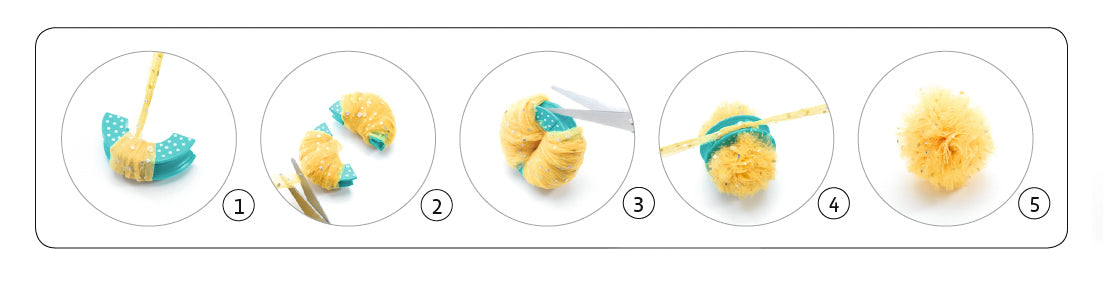 Djeco Wool Pom Poms: 3 Fairies (7-13yrs)