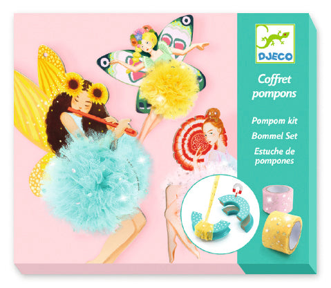 Djeco Wool Pom Poms: 3 Fairies (7-13yrs)