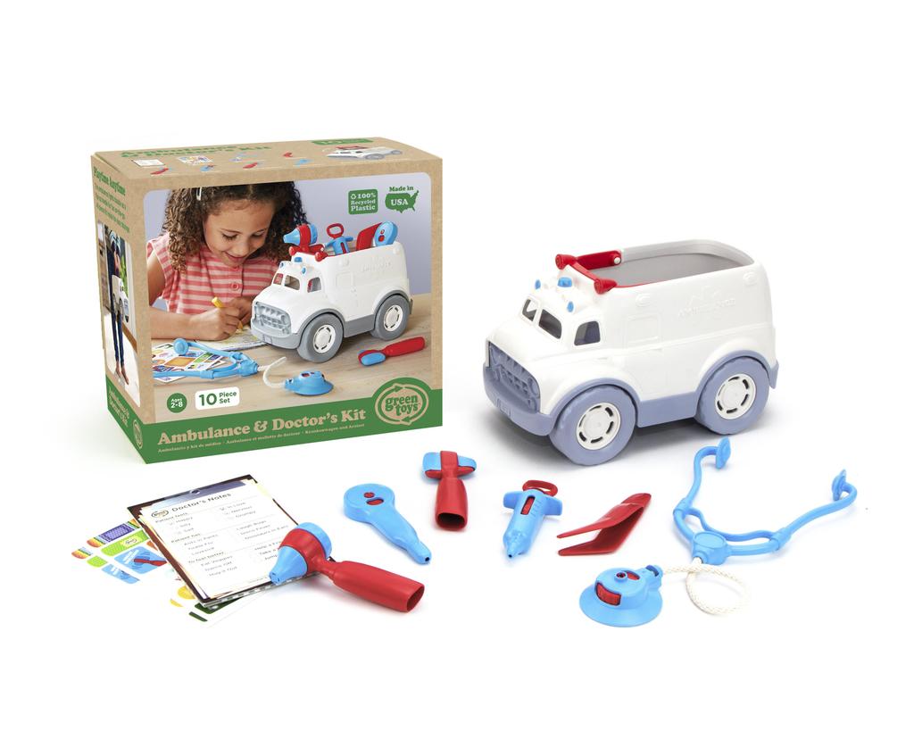 Green toys ambulance and doctor kit best sale