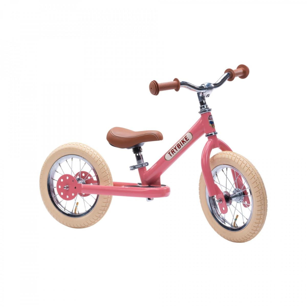 TRYBIKE 2-IN-1 STEEL TRIKE & BALANCE BIKE (PINK)