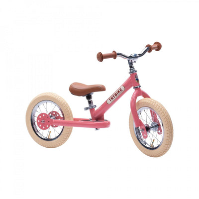 TRYBIKE 2-IN-1 STEEL TRIKE & BALANCE BIKE (PINK)
