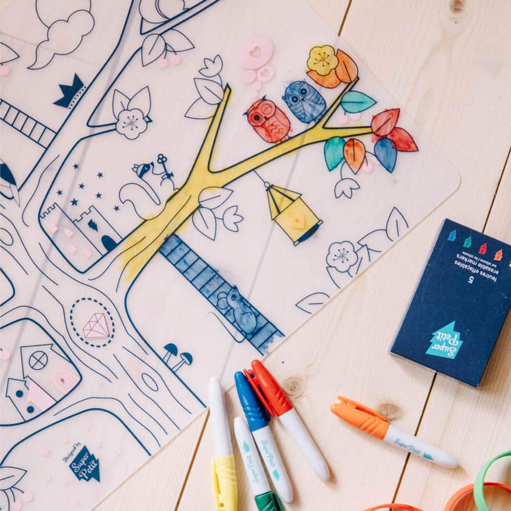 Super Petit silicone coloring set: MAGIC TREE