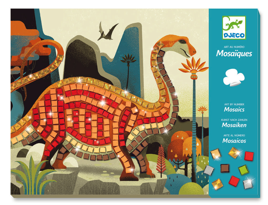 Djeco Mosaics By Numbers: Dinosaurs (4-8yrs)