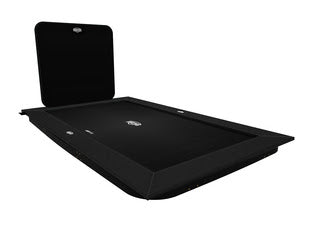 BERG ULTIM ELITE 16.5 x 10ft FLATGROUND TRAMPOLINE + AEROWALL 2X2 BLACK