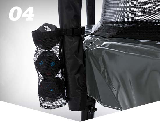 BERG ELITE 14FT LEVELS GAME TRAMPOLINE + SAFETY NET DELUXE