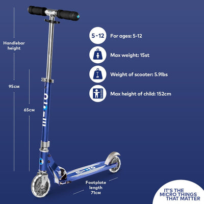 Micro Sprite LED Scooter (Blue)