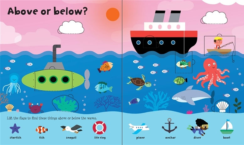 Usborne: Lift-the-flap opposites