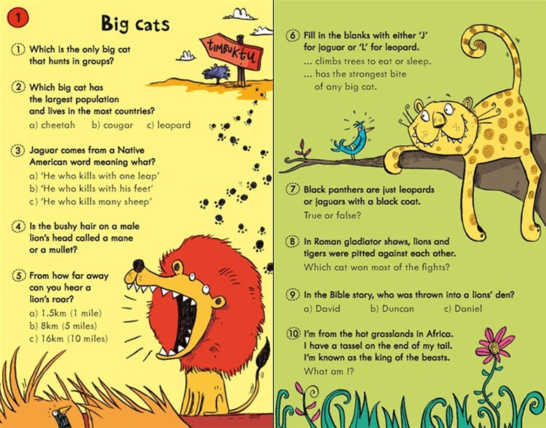 Usborne Animal Quiz Cards